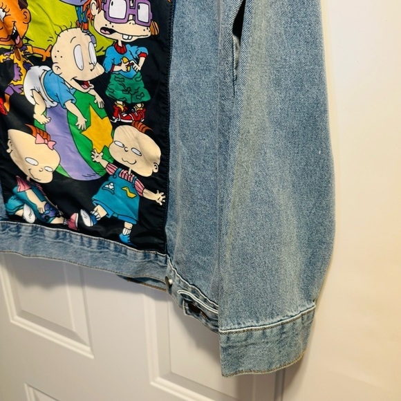 Nickelodeon Made in the 90's Cartoons Rugrats Jean Jacket Unisex Large - Picture 13 of 13